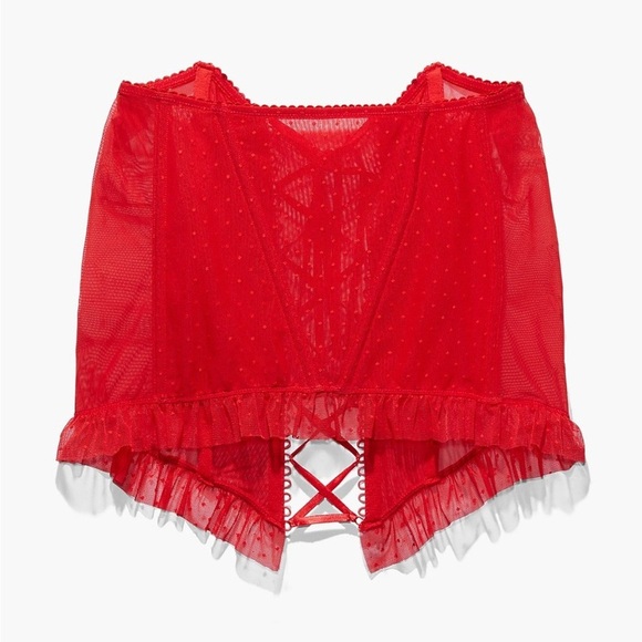 Savaged x Fenty Candy Hearts Dotted Mesh Open-Back
Red Skirt 1x - Picture 4 of 6